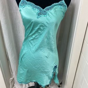 Victoria’s Secret Satin Nightgown green/teal size S